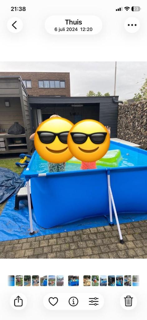 Bestway zwembad 4 x 2.11 + toebehoren, Tuin en Terras, Zwembaden, Gebruikt, Opzetzwembad, 80 tot 120 cm, 400 cm of meer, 200 tot 300 cm