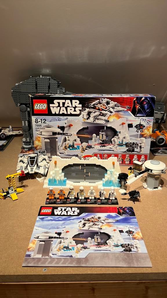 Lego 7666 Star Wars Hoth Rebel Base (compleet!!), Ophalen of Verzenden, Zo goed als nieuw