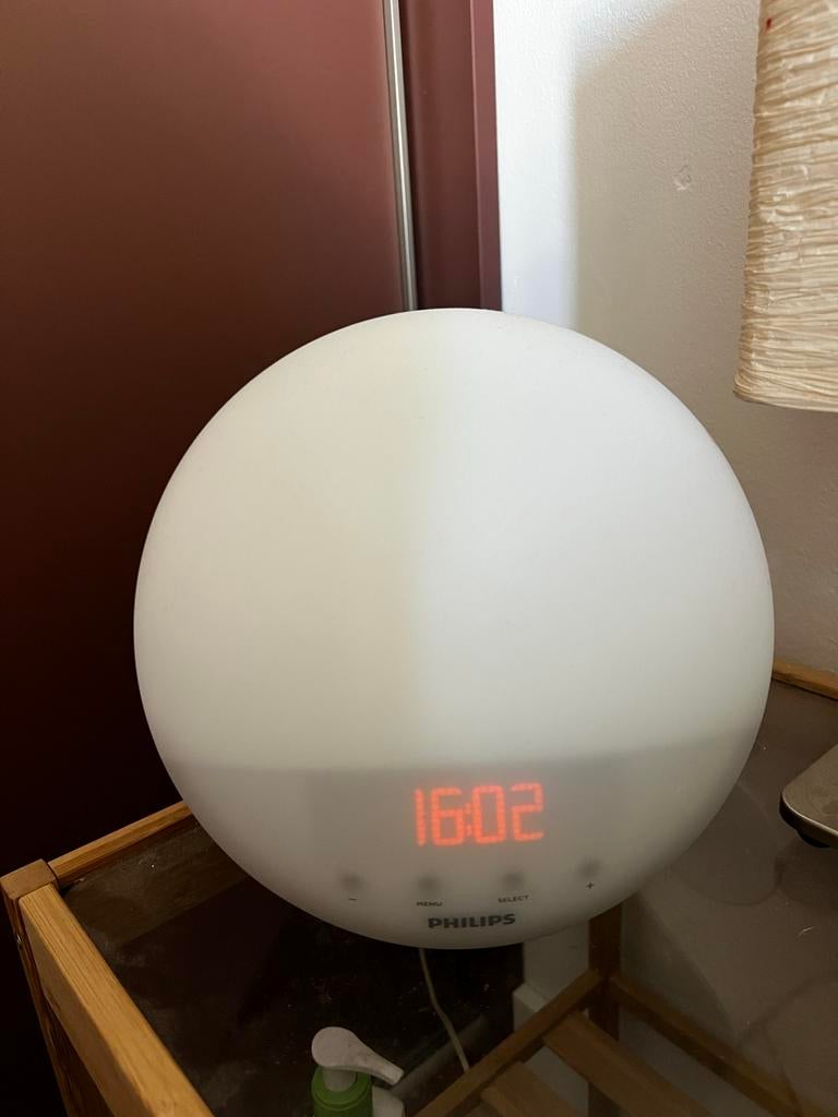 Philips Wake-up Light HF3510 - Wekker met licht en geluid, Ophalen, Gebruikt, Digitaal