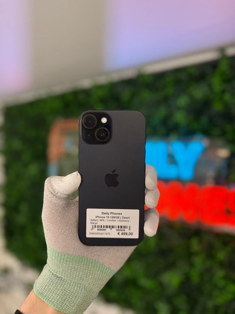 Zo goed als nieuw Apple iPhone 15 128GB, Ophalen of Verzenden, Zo goed als nieuw