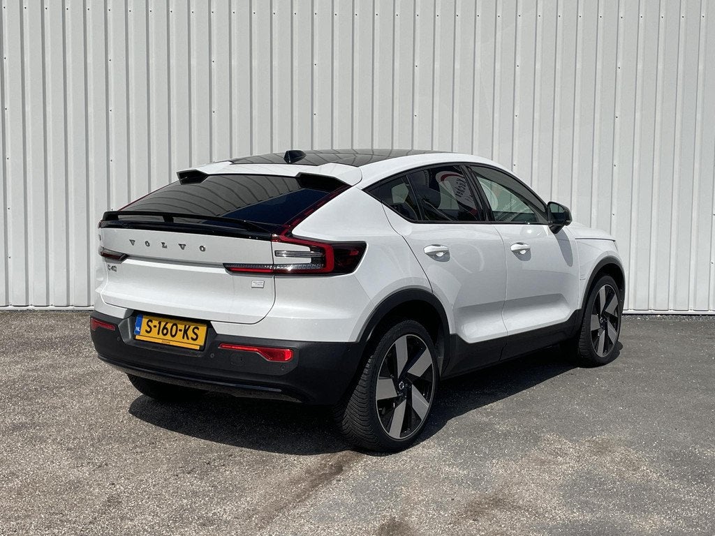 Volvo C40 Recharge Twin Ultimate 78 kWh | 94,1 % SOH | Panor, Auto's, Volvo, Stof, Huisgarantie, Met garantie (alle), Wit