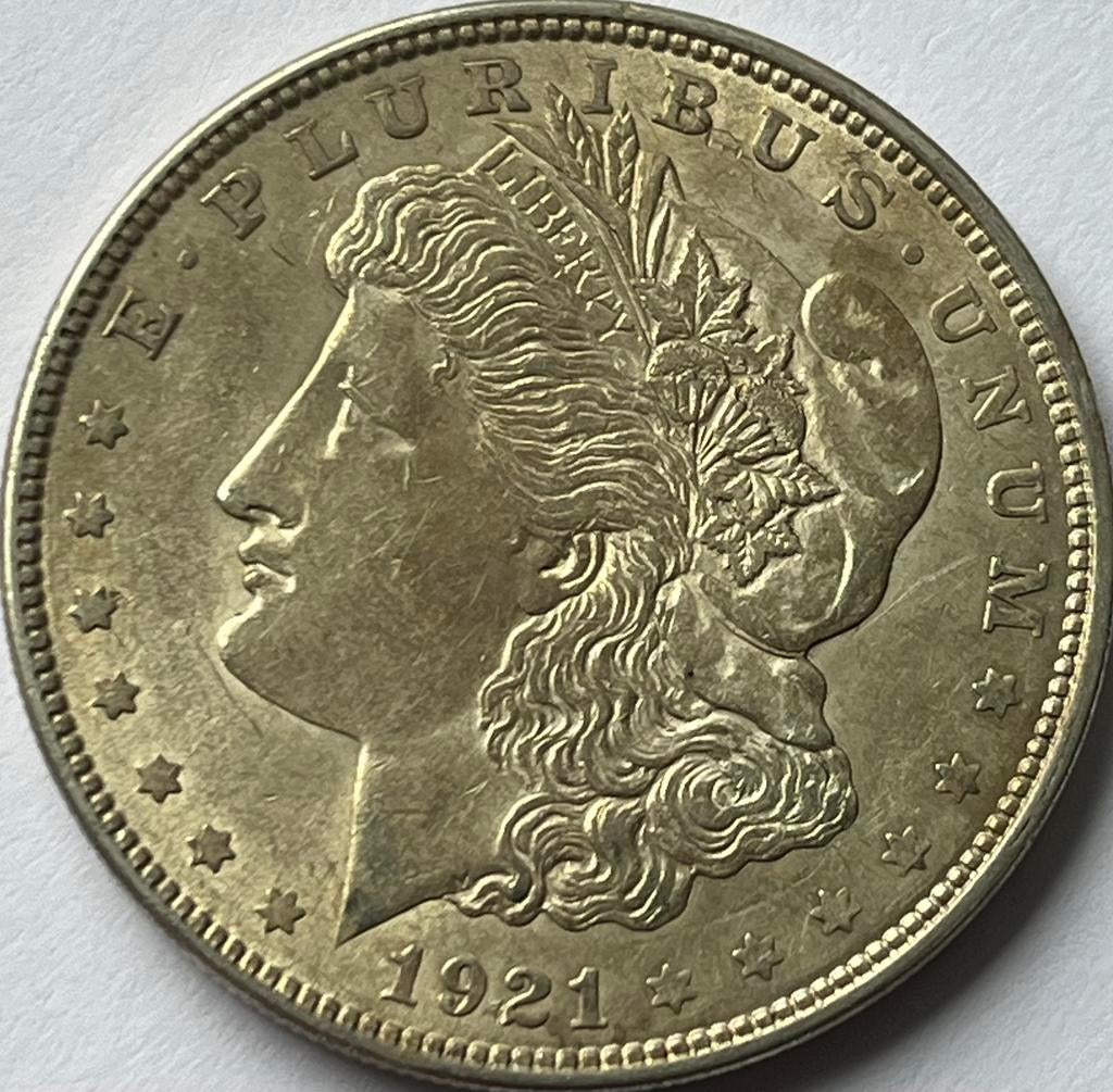 Verenigde Staten zilveren dollar 1921 topkwaliteit!, Postzegels en Munten, Ophalen of Verzenden, Noord-Amerika, Losse munt, Zilver