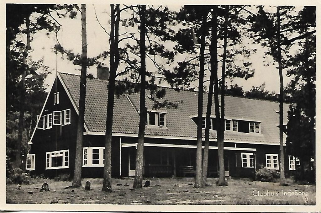 Leusden- -Clubhuis Ingeborg., Verzenden, 1940 tot 1960, Gelopen, Utrecht