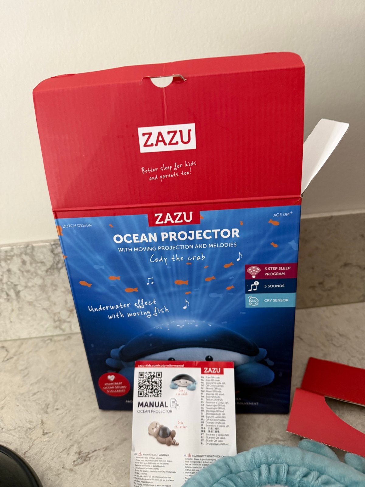 Zazu Cody de Krab Ocean Projector met Licht en Geluid, Ophalen, Zo goed als nieuw, Overige typen, Met licht