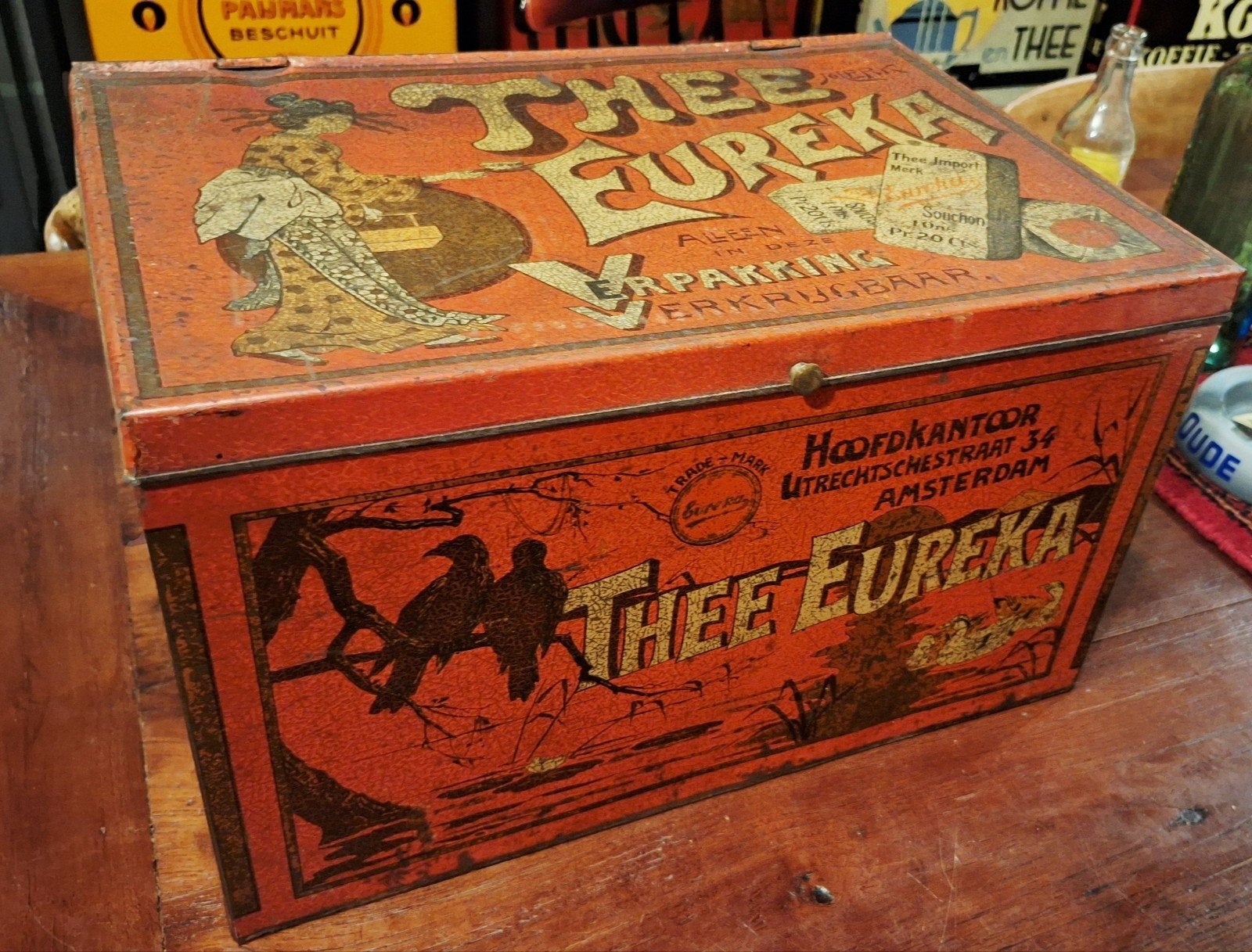 Thee Eureka Amsterdam. Winkeblik, Verzamelen, Ophalen, Gebruikt, Thee