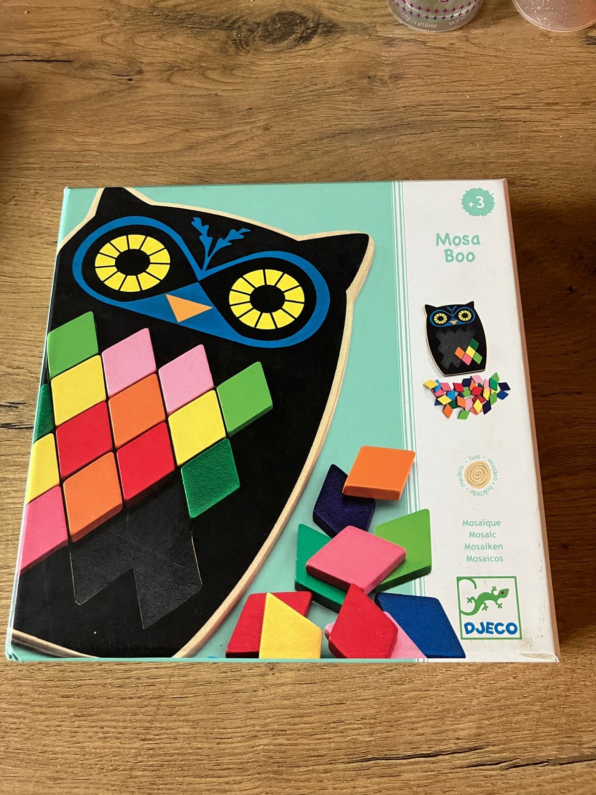 Houten mozaïekspel Mosa Boo - Djeco, Ophalen, Zo goed als nieuw, Puzzelen