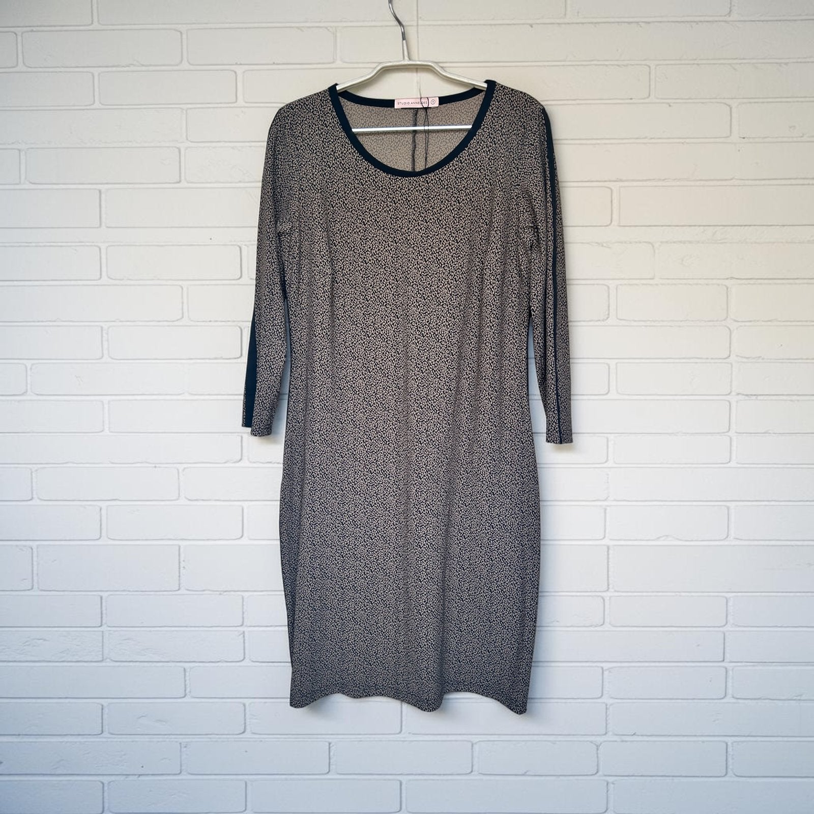 Nieuw: Studio Anneloes Jurk Maat M Bruin Zwart Panter Print, Maat 38/40 (M), Bruin, Verzenden, Sa