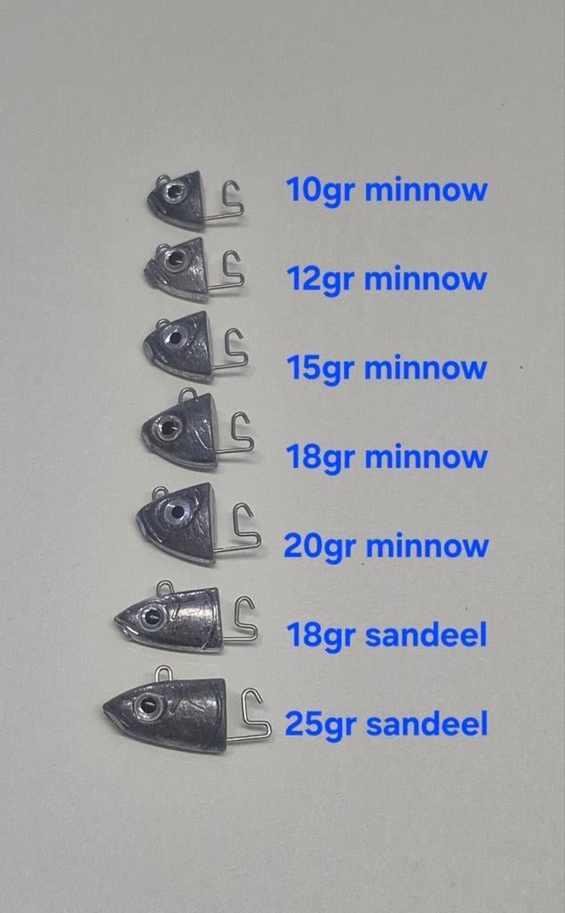 Minnow koppen voor Zeebaars en Snoekbaars. Actie!!, Ophalen of Verzenden, Nieuw