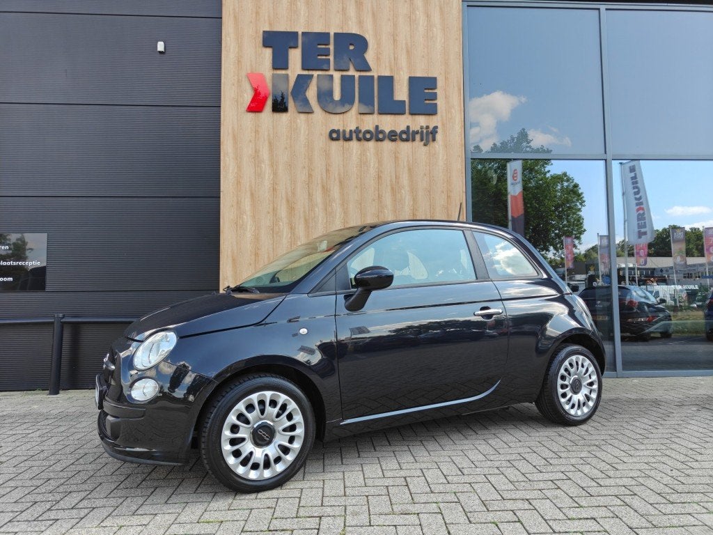 Fiat 500 1.0 TWINAIR 2014 POP Airco Lage Km!, Gebruikt, Euro 6, Zwart, Bedrijf