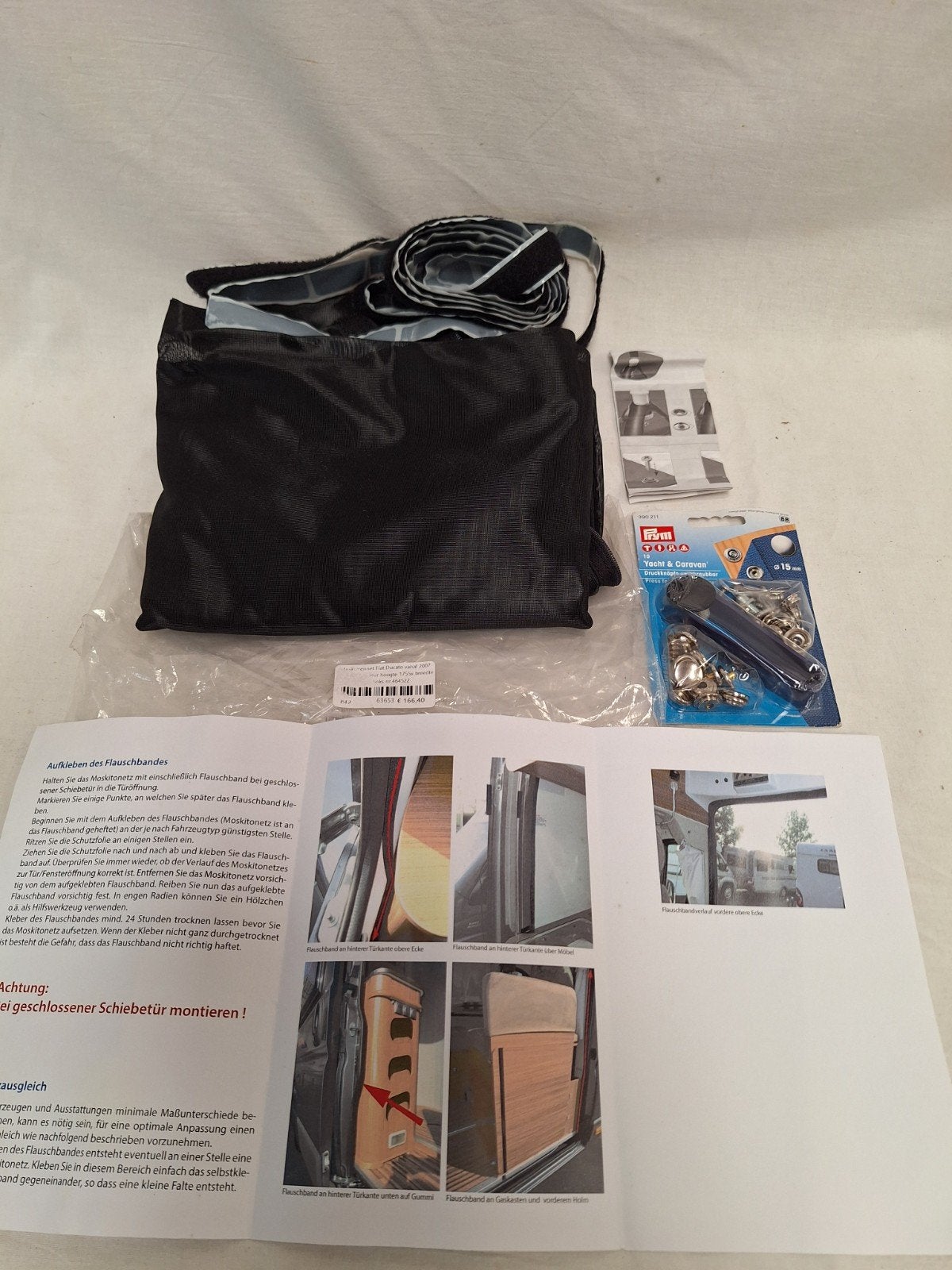 Muskietennet Reimo
vliegengordijn schuifdeur Fiat Ducato, Ophalen, Nieuw