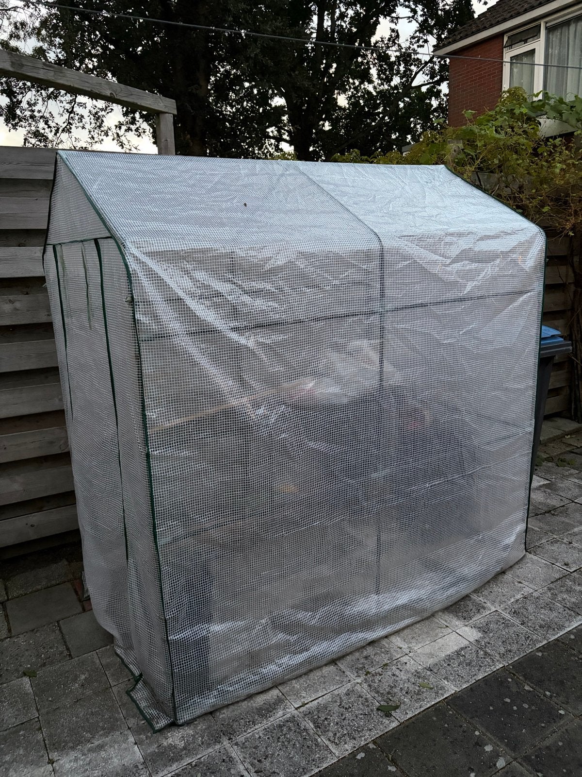 Ruime Kweektent 200x200x120 cm (LxHxB) -, Tuin en Terras, Staal, Gebruikt, Folie, Kweekkas