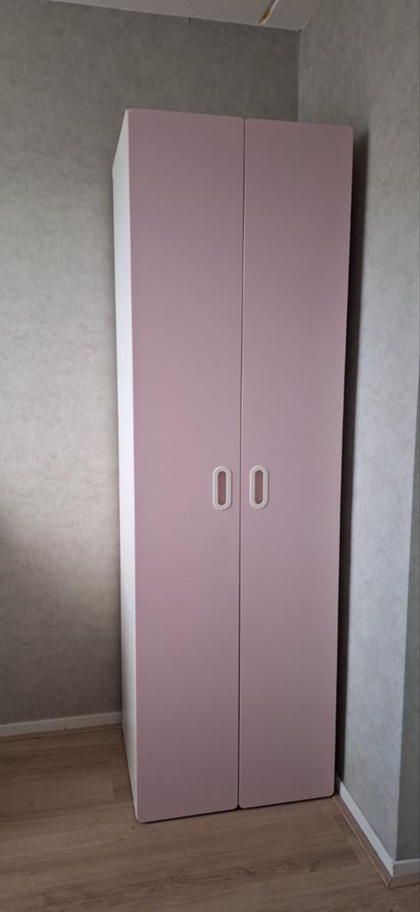 IKEA Småstad / Platsa kledingkast wit-roze 6057181cm, Ophalen, 50 tot 75 cm, 50 tot 100 cm, 150 tot 200 cm