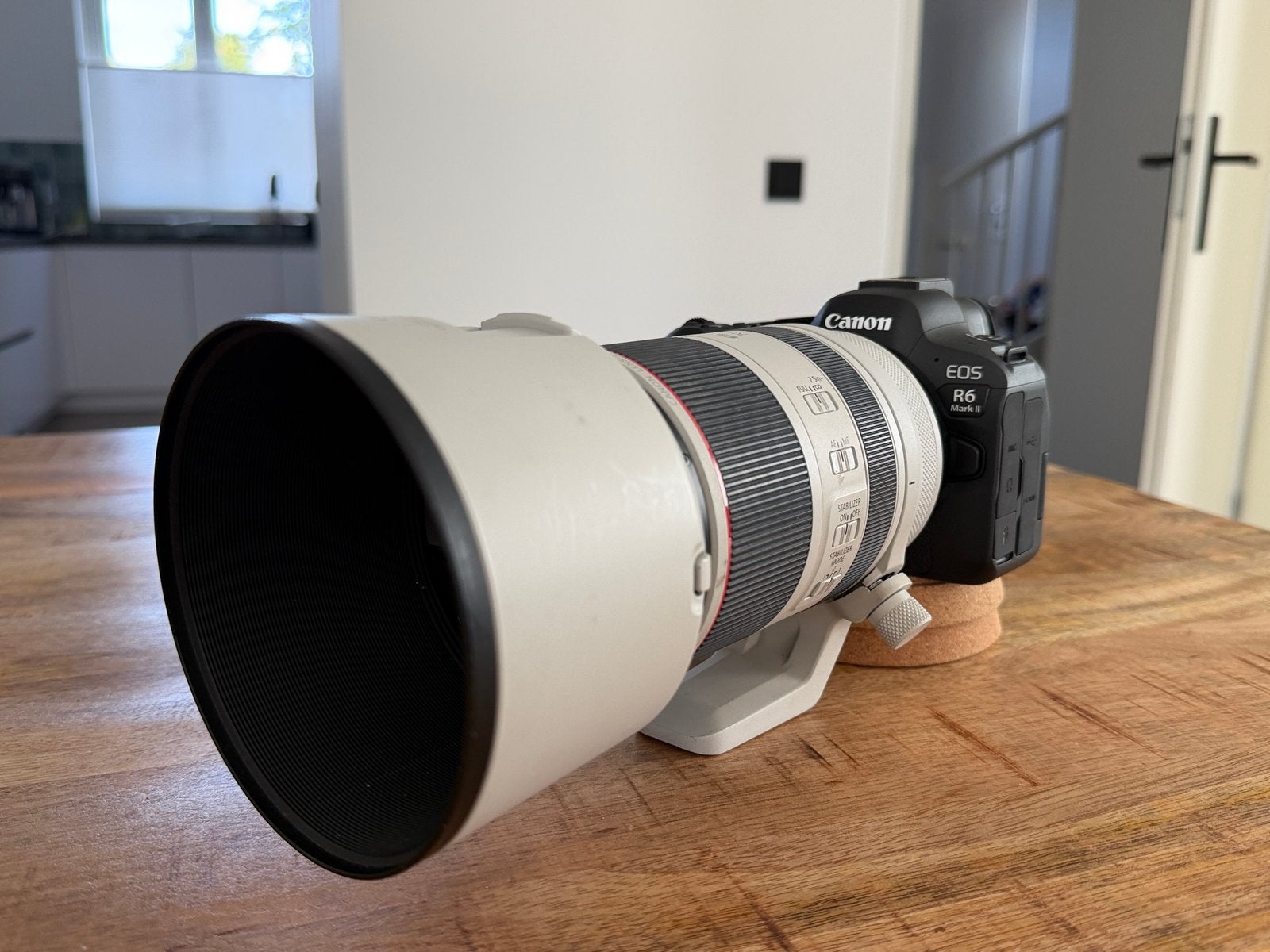 Canon EOS R6 Mark II met RF 70-200mm F2.8 L IS USM lens, Canon, Beeldstabilisatie, Ophalen of Verzenden, Zo goed als nieuw