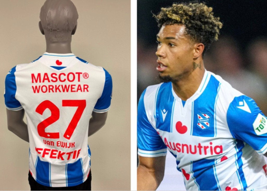 Wedstrijdshirt Milan van Ewijk - SC Heerenveen match worn, Maat M, Ophalen of Verzenden, Zo goed als nieuw, Shirt