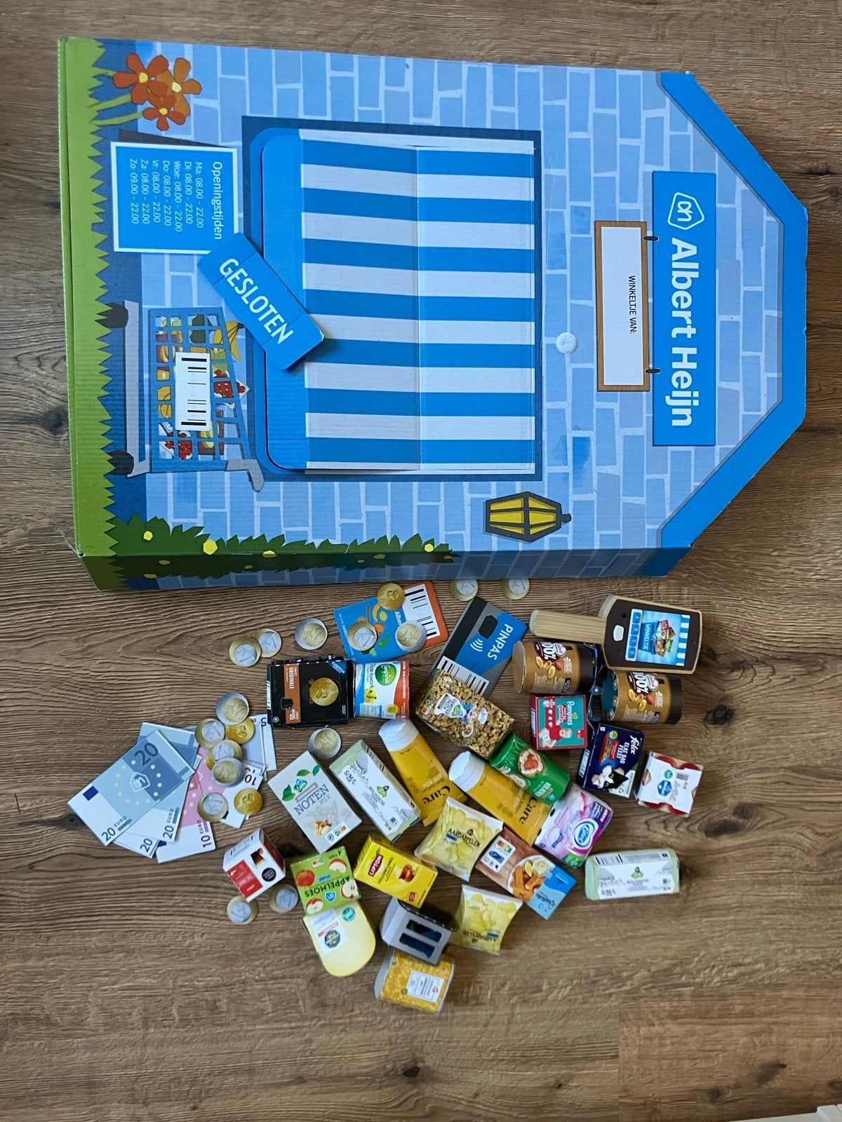Albert Heijn winkeltje met scanner en boodschappen, Ophalen, Gebruikt, Jongen of Meisje