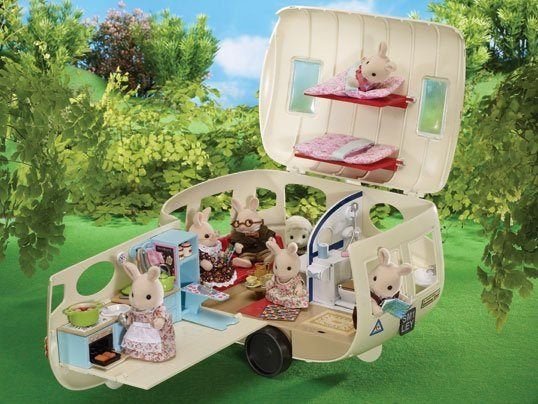 Sylvanian Families The Caravan – compleet met inrichting, Ophalen, Gebruikt, Poppenhuis