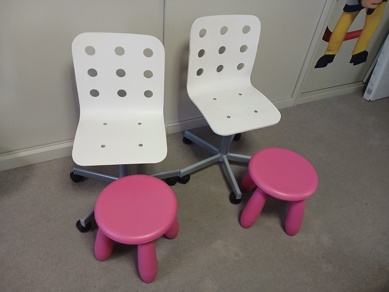 bureaustoelen en krukjes, Ophalen, Gebruikt