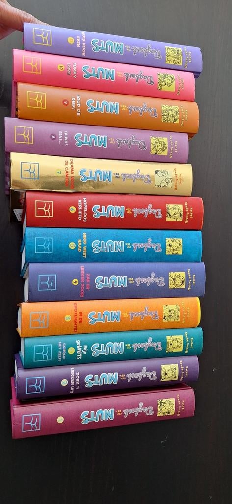 Dagboek van een Muts 12 boeken, Gelezen, Rachel Renée Russell, Ophalen of Verzenden, Fictie