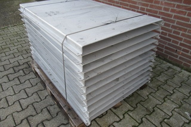Roestvrij stalen montage plaat 4mm dikte, 130cm x 80cm., Ophalen, Zo goed als nieuw, Overige metalen