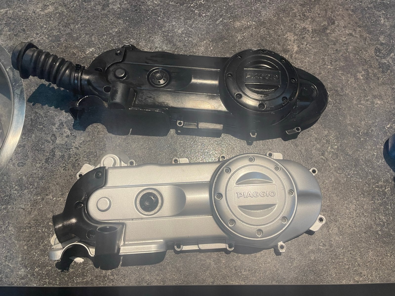 Carterkap Grijs/zwart piaggio Zip / Vespa LX / S Origineel, Gebruikt, Overige typen, B, Ophalen of Verzenden