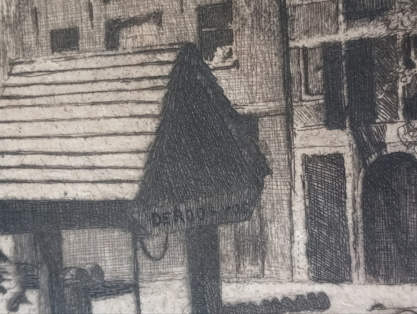 Pol Dom Ets De Nieuwe Teertuinen Amsterdam 1909, Ophalen of Verzenden