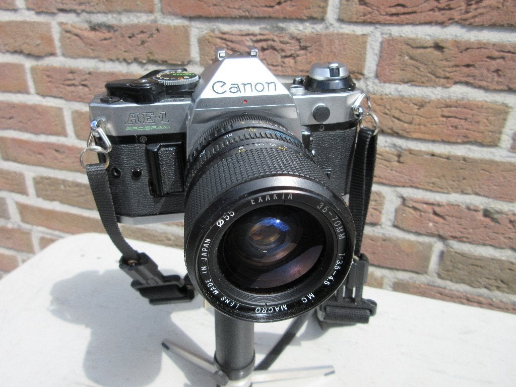 Vintage Canon AE -1spiegelreflex camera, Ophalen of Verzenden, Gebruikt, Spiegelreflex, Canon