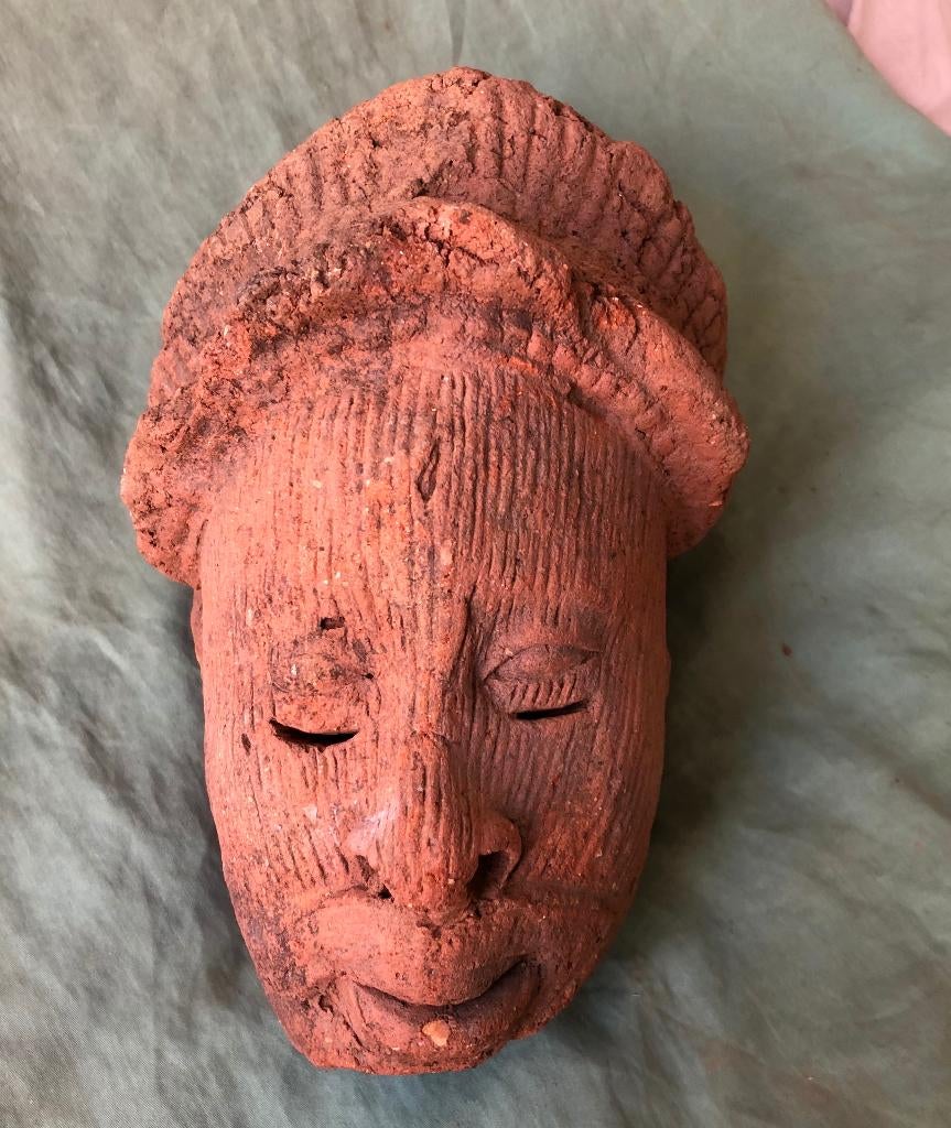 Yoruba terracotta hoofd. Ife ?, Antiek en Kunst, Kunst | Niet-Westerse kunst, Ophalen of Verzenden