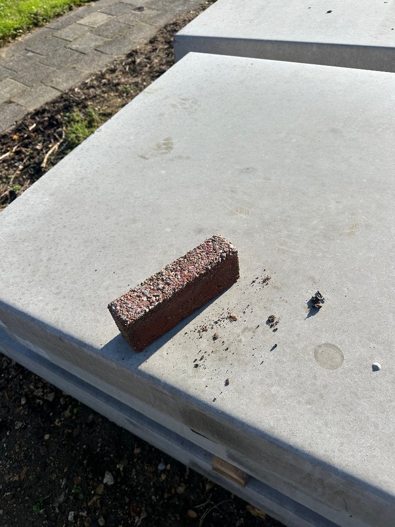 Sier klinkers waalformaat GRATIS, Tuin en Terras, Ophalen, Overige materialen, Gebruikt, Klinkers