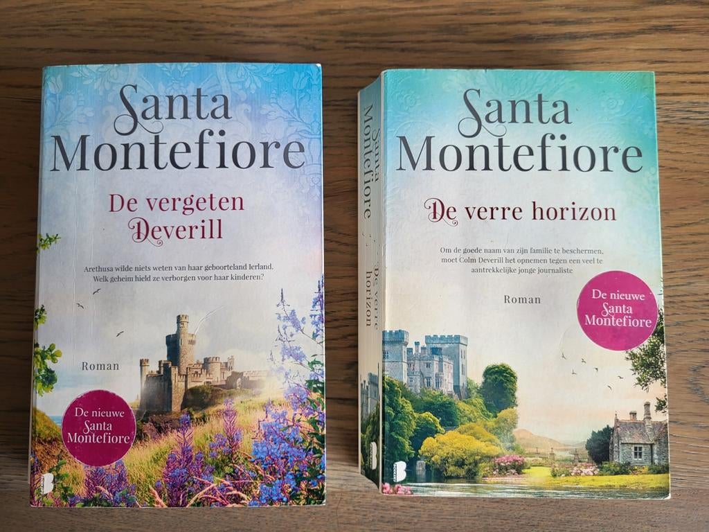 2x Santa Montefiore: de vergeten Deverill/de verre horizon, Boeken, Ophalen of Verzenden, Zo goed als nieuw, Santa Montefiore