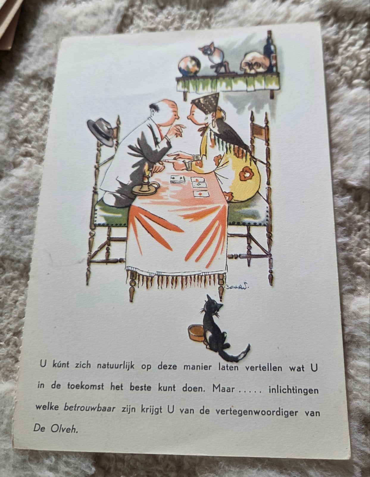 Oude reclamekaart De Olveh 1879 's-Gravenhage, Verzamelen, Verzenden, Voor 1920, Ongelopen, Overige thema's
