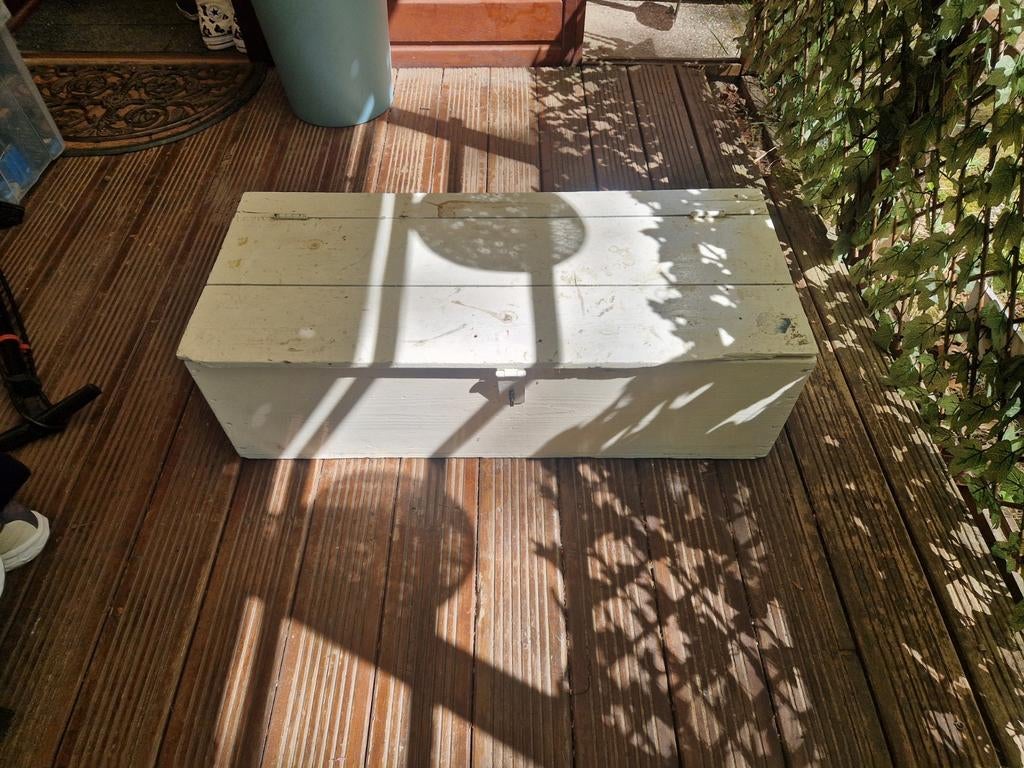 Witte kist met klep 90 x 40 x 30, Ophalen, Minder dan 50 cm, Gebruikt, 50 tot 100 cm