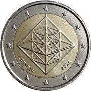 2 euro Letland 2024 Puzuris in coincard, Ophalen of Verzenden, Overige landen, 2 euro, Setje