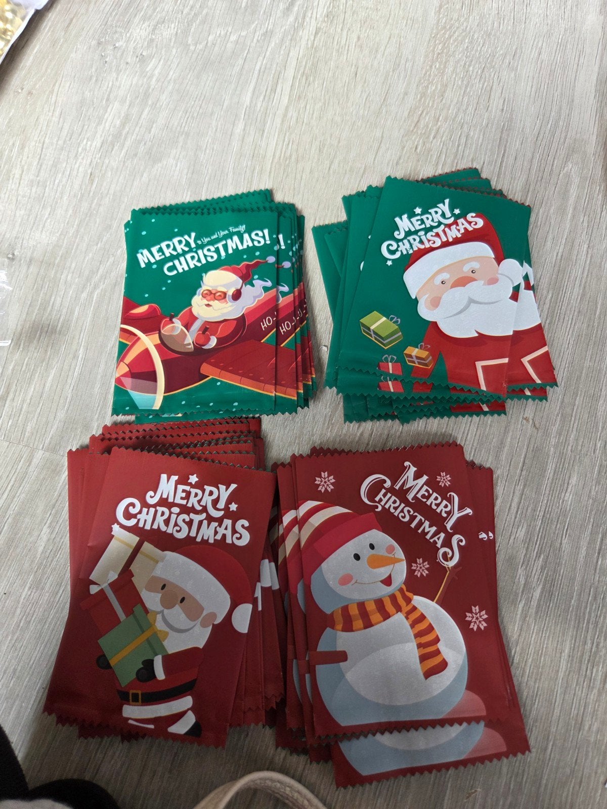 kleine kerst snoep of koek zakjes., Ophalen of Verzenden
