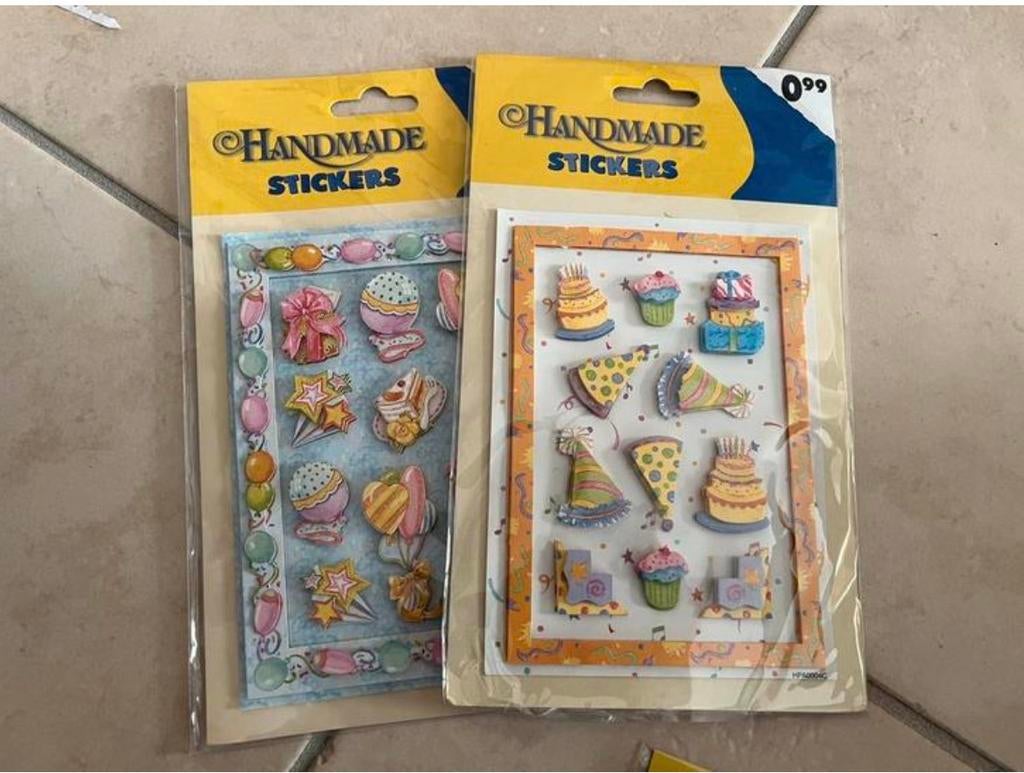 3d stickers feest nieuw, Ophalen of Verzenden, Nieuw, Meerdere stickers