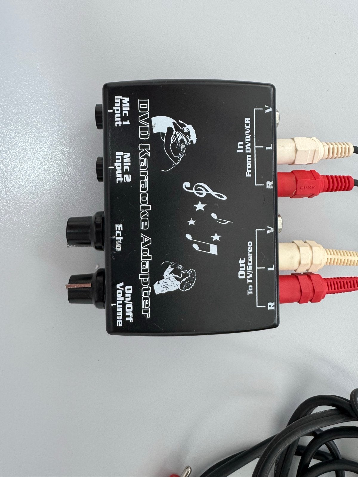 Karaoke set: DVD Karaoke Adapter met microfoon, Audio, Tv en Foto, Karaoke-apparatuur, Ophalen, Gebruikt, Complete set