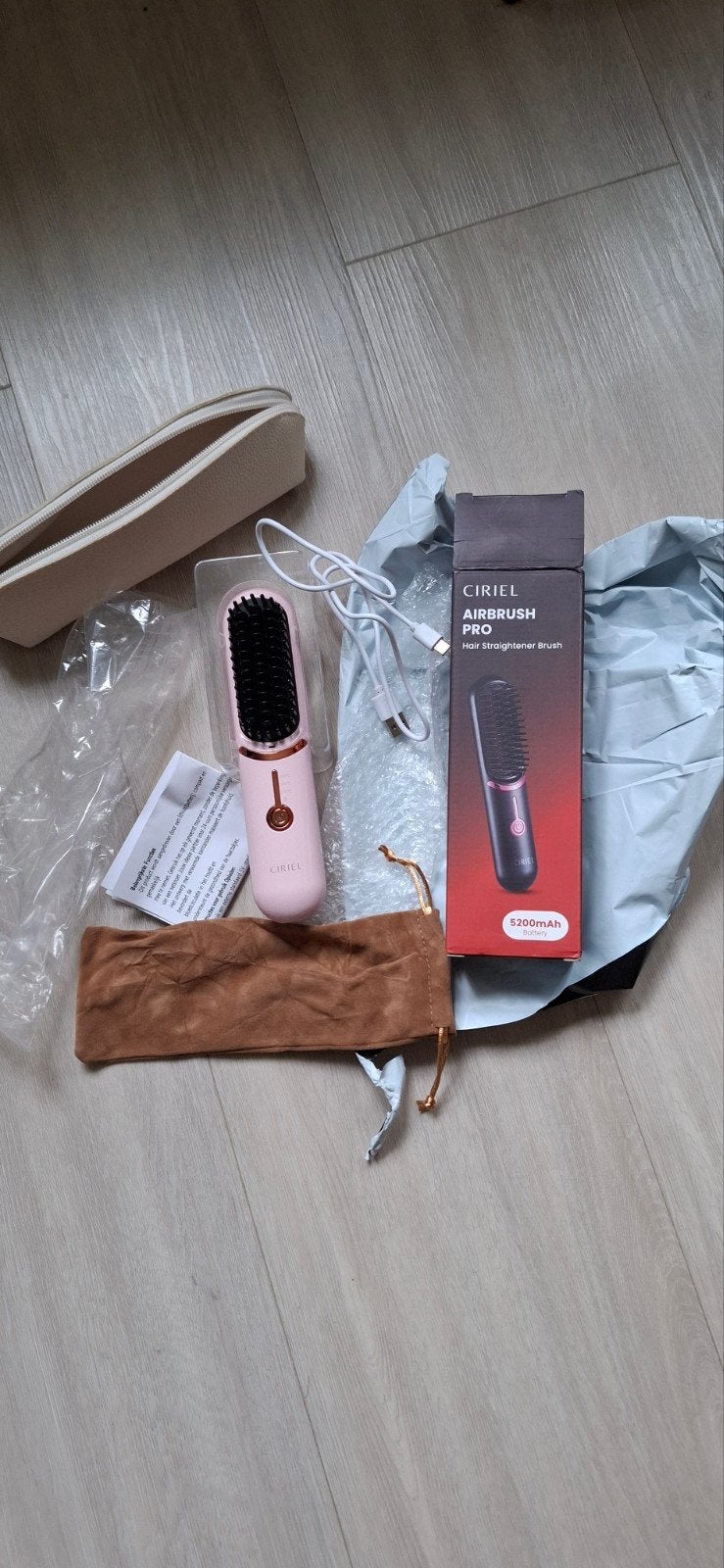 Nieuwe CIRIEL AIRBRUSH PRO Draadloze Haarstijltang Borstel, Ophalen of Verzenden, Nieuw, Haarverzorging