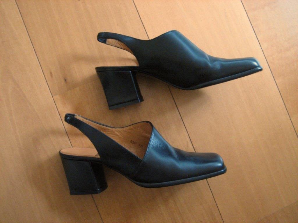 Nieuwe a-symmetrische zwart leren pumps AUDLEY 38 snazzeys, Audley London, Pumps, Verzenden, Zwart