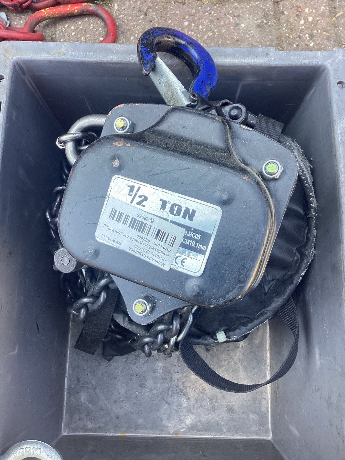 Kettingtakel 500 KG., Ophalen, Gebruikt, Xg, Xg