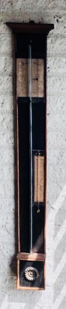 Antieke Barometer - Houten Weerstation, Ophalen, Gebruikt, Barometer