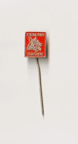 volmetaal speld De Trouwe Vriend, Schaesberg politiehonden, Ophalen of Verzenden, Overige onderwerpen, Speldje of Pin