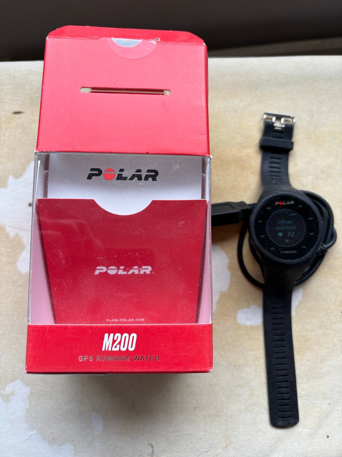 Polar M200 GPS sporthorloge met hartslagmeter, Ophalen, Zwart, Waterdicht, Android