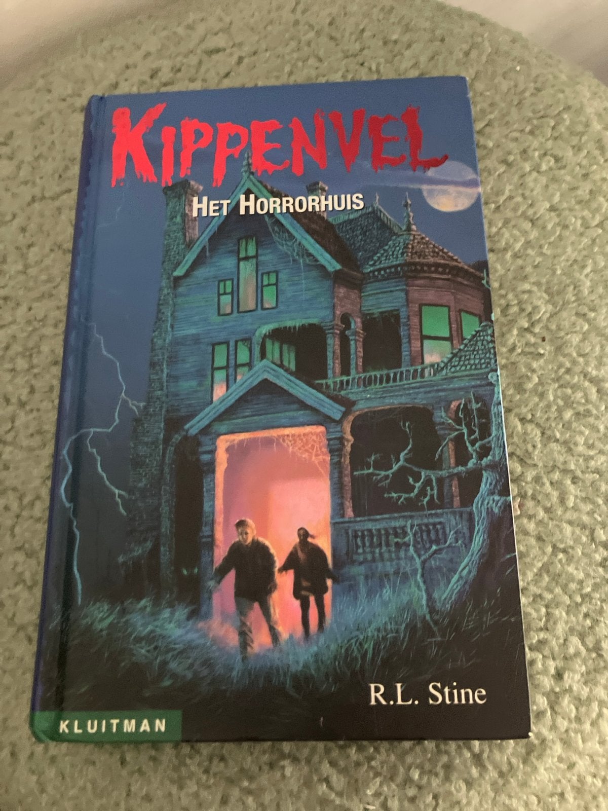 Kippenvel: Het Horrorhuis - R.L. Stine (Kluivert), Ophalen of Verzenden, Gelezen, Fictie