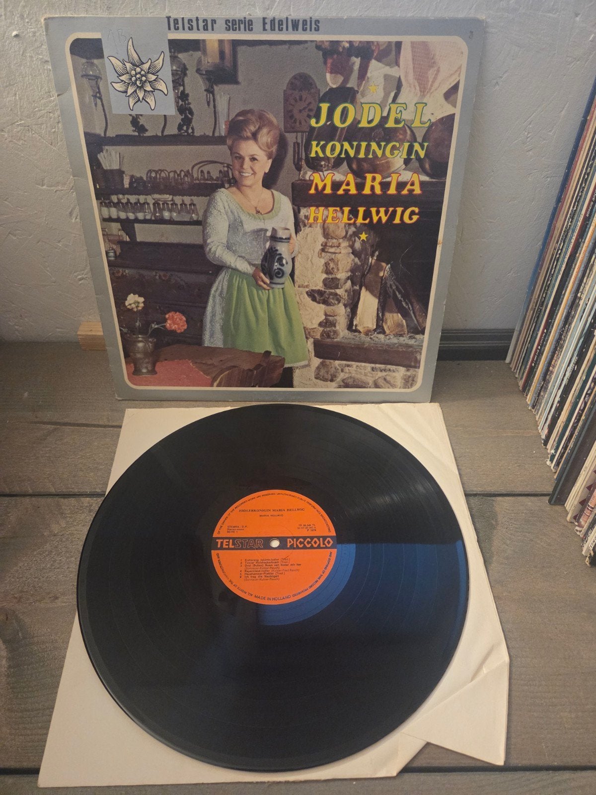 Jodelkoningin Maria Hellwig - Telstar serie Edelweis LP, Ophalen of Verzenden, Gebruikt, 12 inch, LP
