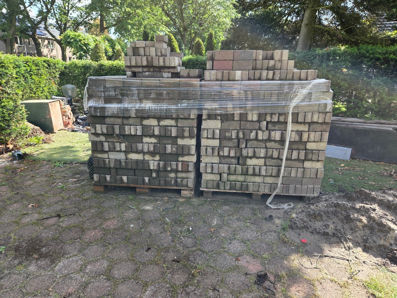 Betonklinkers ca. 70m2 - sallands/twents bond, Ophalen, Gebruikt, Klinkers, 10 m² of meer