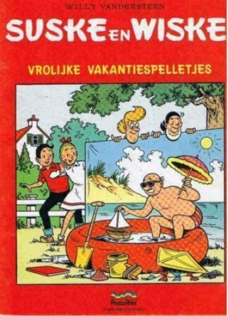 suske en wiske vrolijke vakantiespelletjes presto print,VAKA, Boeken, Stripboeken, Eén stripboek, Verzenden, Gelezen, Willy Vandersteen