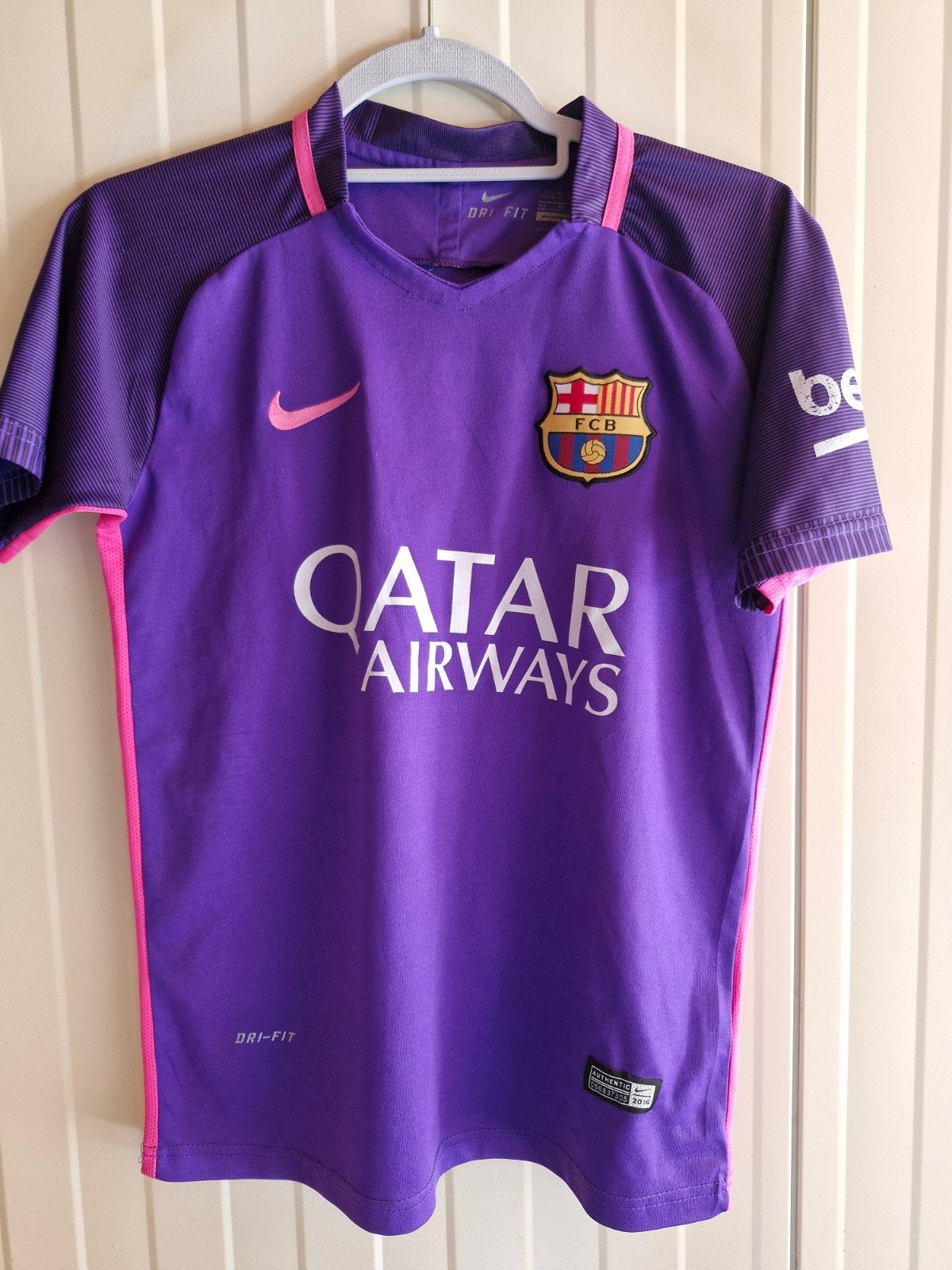 FC Barcelona Neymar Jr. uitshirt 2016/2017 - Maat L, Ophalen, Maat 52/54 (L), Paars, Nike