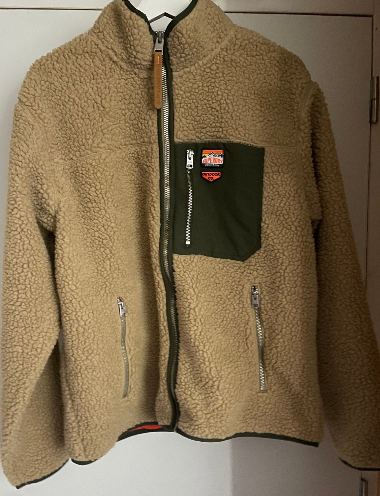 Superdry  Fleece Jas, Ophalen of Verzenden, Nieuw, Maat 48/50 (M), Overige kleuren