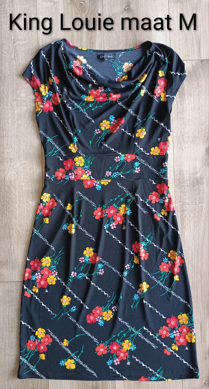 King Louie jurk, maat M, Kleding | Dames, Maat 38/40 (M), Zwart, Ophalen of Verzenden, Zo goed als nieuw