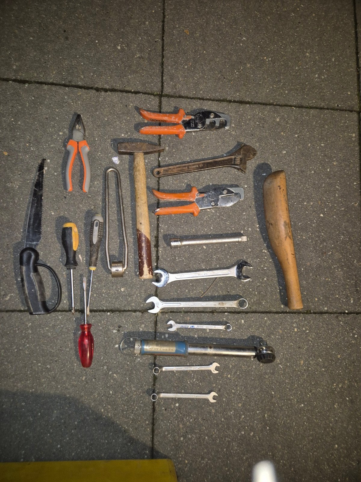 Diverse partij gebruikt gereedschap - opruiming schuur, Ophalen, Gebruikt, Gereedschapsset