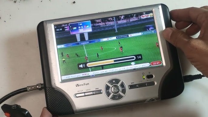 ViewFun Draagbare DVD Speler met 2 Schermen voor Auto, Ophalen of Verzenden, Zo goed als nieuw, Overige merken